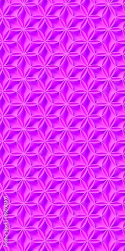 Pink regular background of voluminous elements.