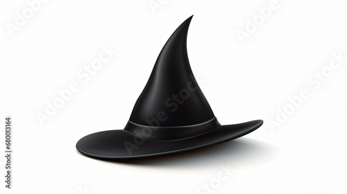 Magic magic hat of the magician. Black silhouette