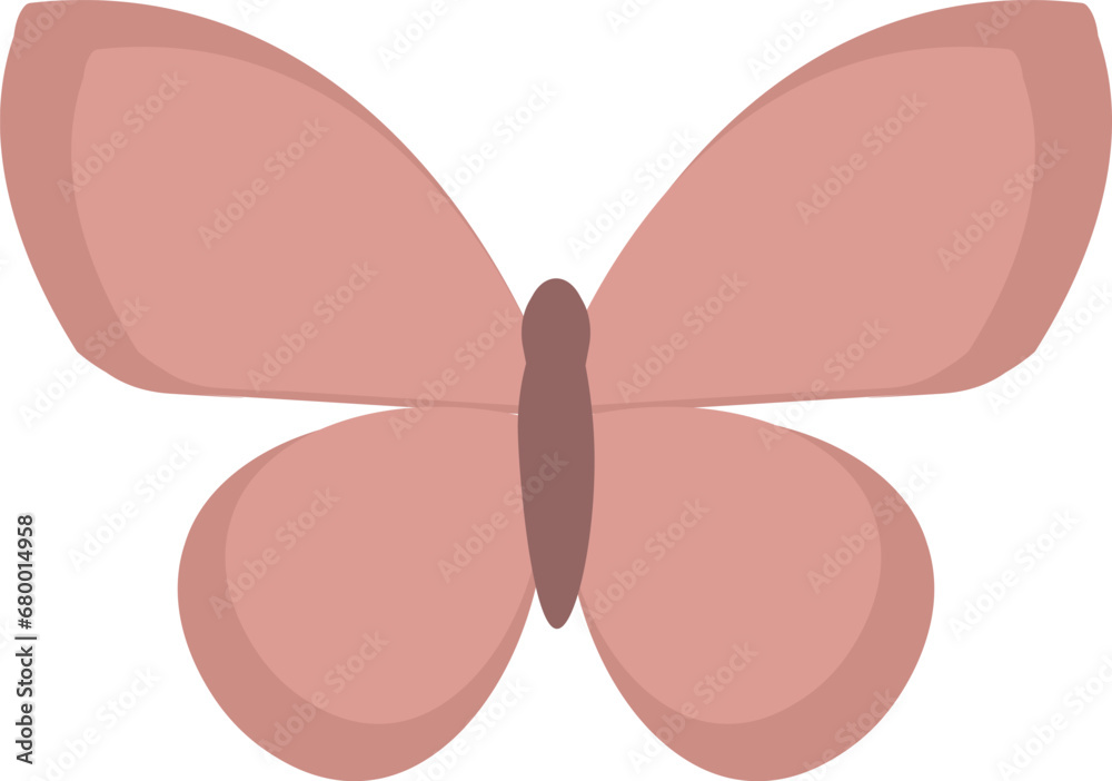 Pink butterfly. Simple illustration of pink butterfly vector. colorful butterfly vector