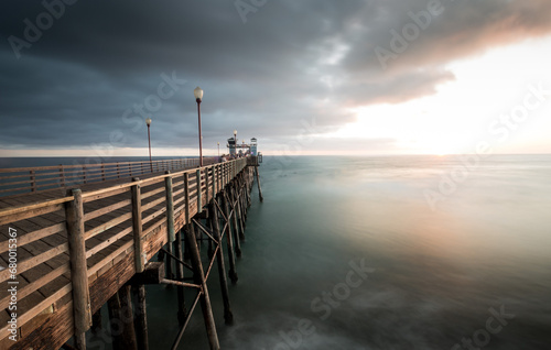 Long exposure sunset pic at oceanside pier