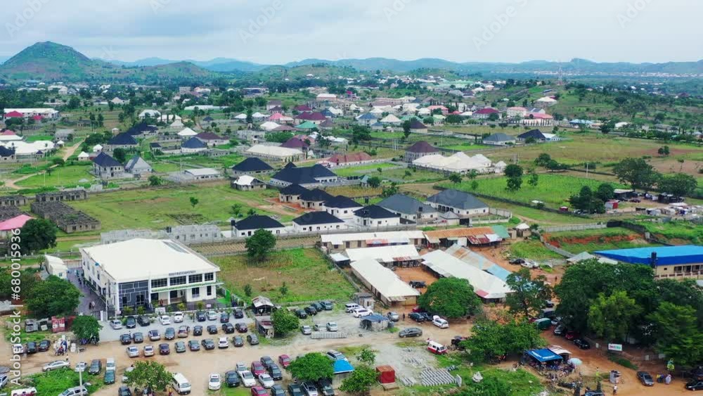 Kuje Town, Nigeria near Abuja - aerial panorama Kuje Town, Nigeria near Abuja - aerial panorama