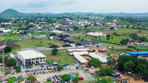 Kuje Town, Nigeria near Abuja - aerial panorama
