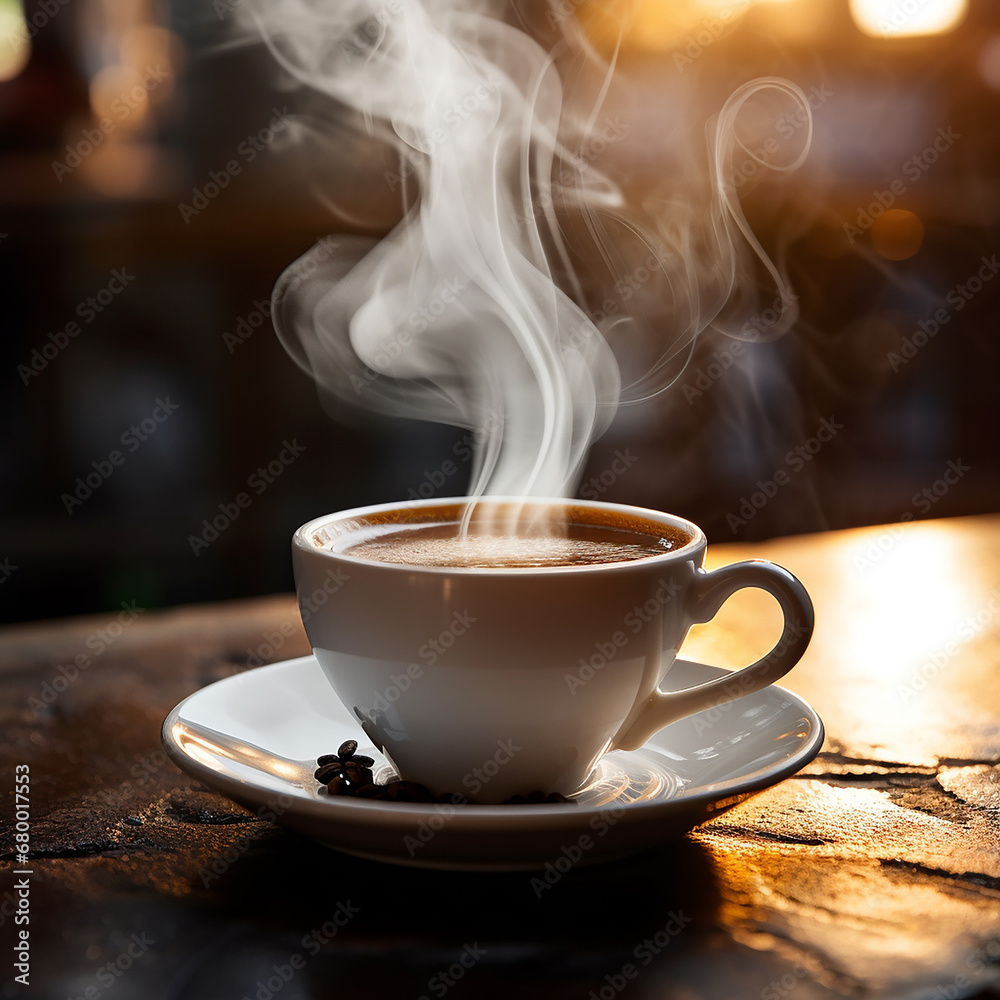 AI-Generated Image Steamy Coffee Up-Close Steam Rising Coffee Cup Tea Cup Delicate Wisps Background Contrast Tea Aroma Macro Steam Details Close-Up Cute Coffee Mug filled with Hot Coffee in a Dim Cafe AI-Generated Image Steamy Coffee Up-Close Steam Rising Coffee Cup Tea Cup Delicate Wisps Background Contrast Tea Aroma Macro Steam Details Close-Up Cute Coffee Mug filled with Hot Coffee in a Dim Cafe