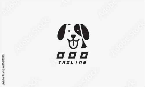 Dog vector logo icon illustration creative design photo