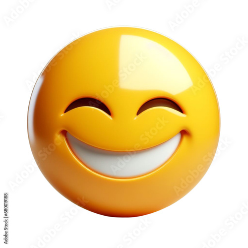 3d happy smiley face