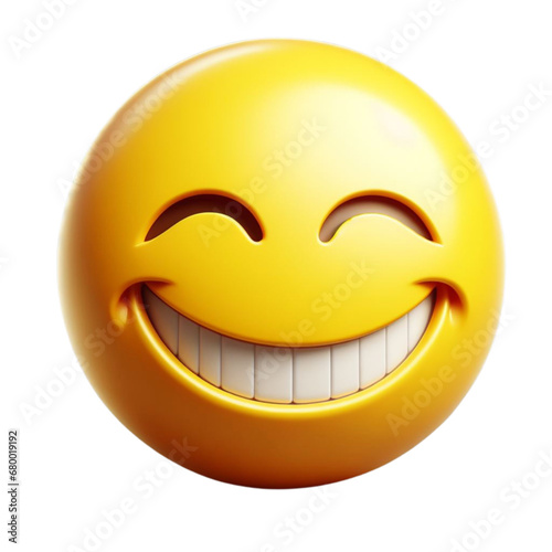 3d happy smiley face