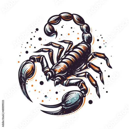 tattoo scorpion illustration