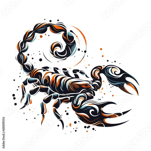 scorpion tattoo design icon