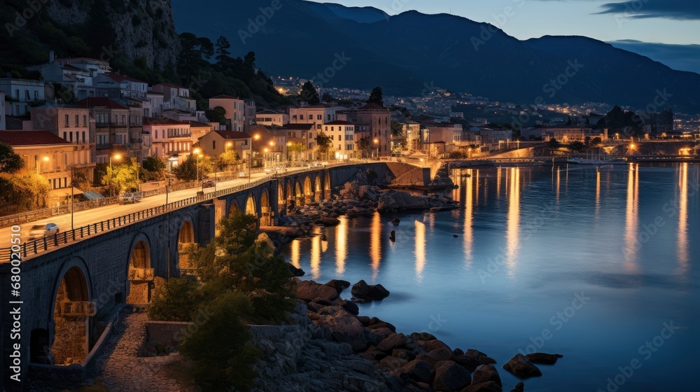 Scilla Italy On Mediterranean Coast Twilight, HD, Background Wallpaper, Desktop Wallpaper