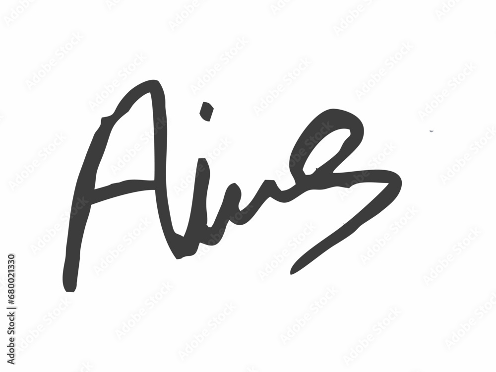 signature starting with the letter A signature starting with the letter A