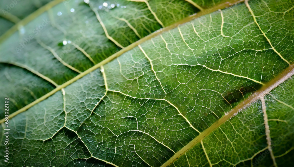 Extreme close up texture of green leaf veins Extreme close up texture of green leaf veins