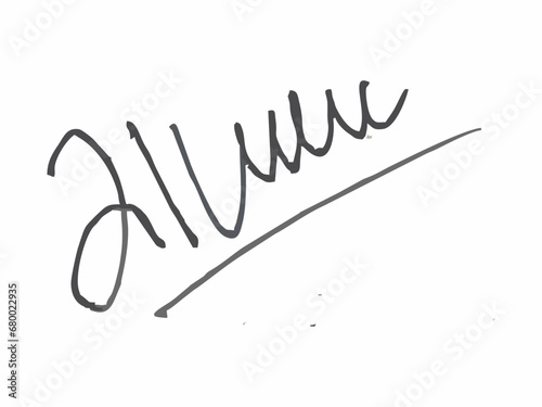 signature starting with the letter J