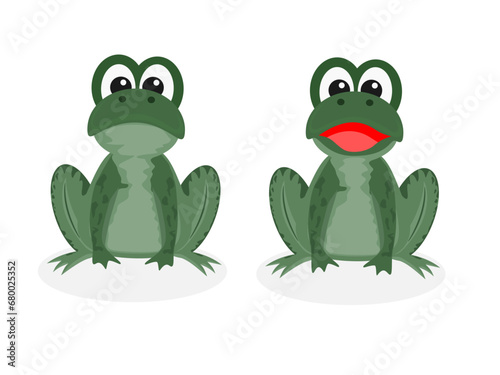 Frog on a white background.