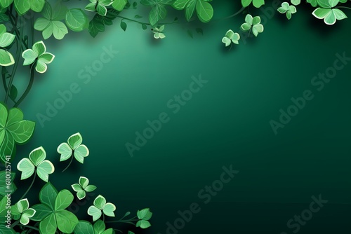 st patrick background with clover