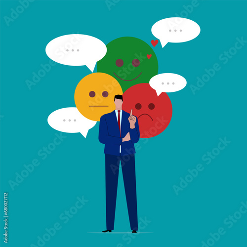 Investment asset allocation and balancing concept Businessman investors make pie charts to balance their portfolios to suit risk and return.