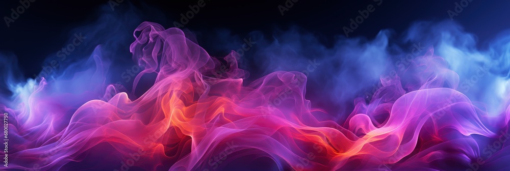 Sci Fi Modern Futuristic Smoke Neon, Banner Image For Website, Background abstract , Desktop Wallpaper