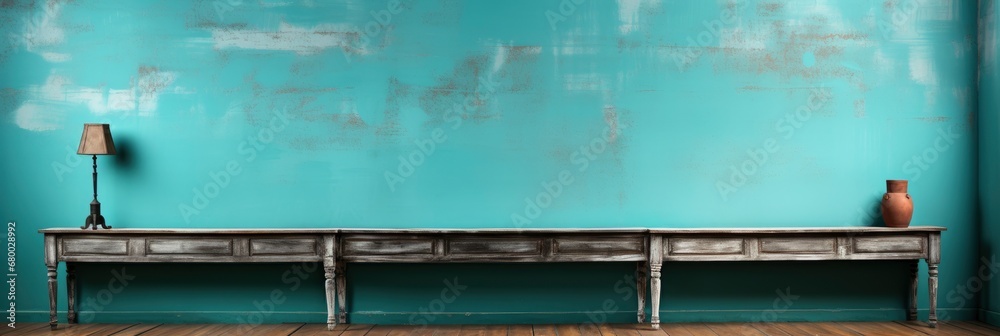 Turquoise Painted Wall Background Texture, Banner Image For Website, Background abstract , Desktop Wallpaper