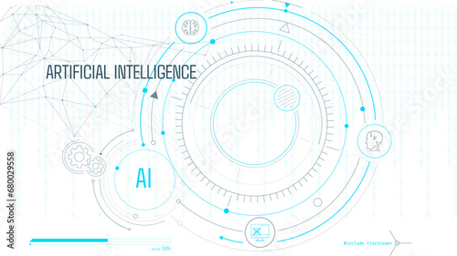 Artificial intelligence computing technology is used to create virtual infographics.