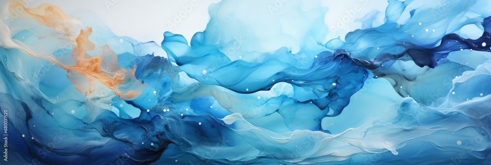 Liquid Fluid Art Abstract Background Blue, Banner Image For Website, Background abstract , Desktop Wallpaper