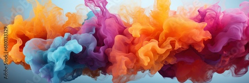 Color Smoke Paint Water Splash Fire, Banner Image For Website, Background abstract , Desktop Wallpaper