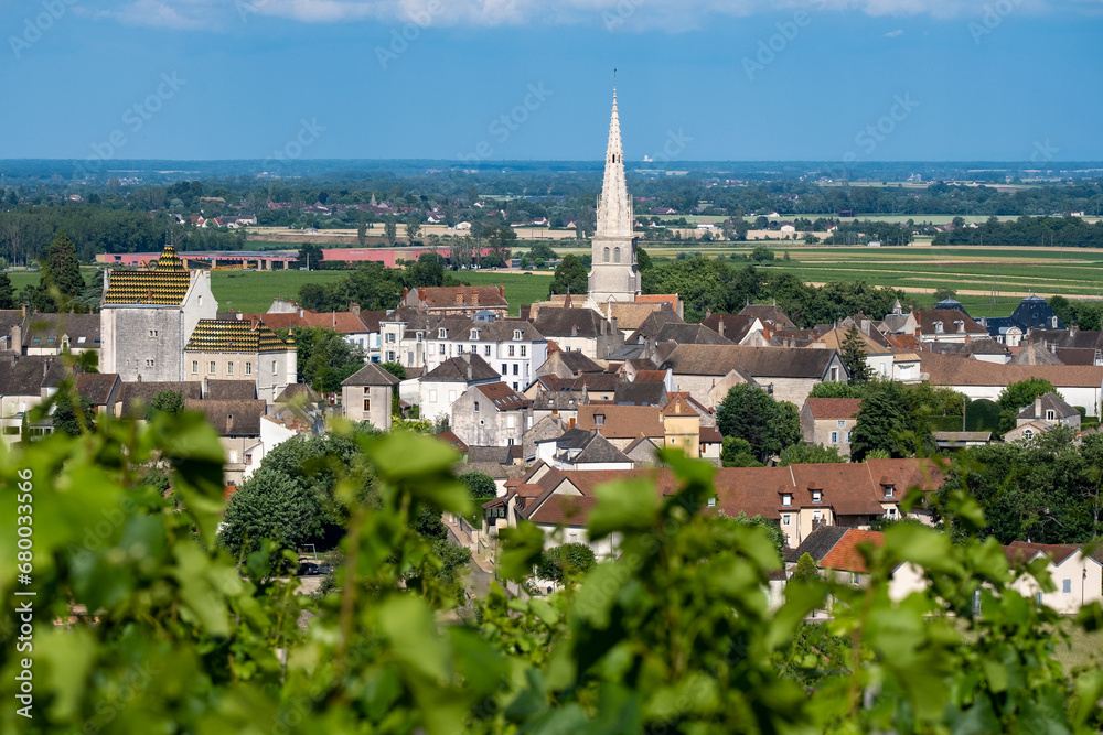 Village de Meursault en Bourgogne, France