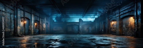 Dark Street Asphalt Abstract Blue Background, Banner Image For Website, Background abstract , Desktop Wallpaper