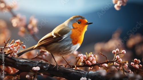 Bird Robin Erithacus Rubecula Small Spring, HD, Background Wallpaper, Desktop Wallpaper