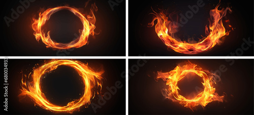 blazing conceptual explosion fiery flames hell inferno passion border magic shine typescript glowing  photo