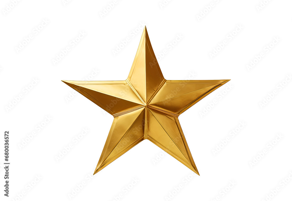 golden star isolated on white golden star isolated on white