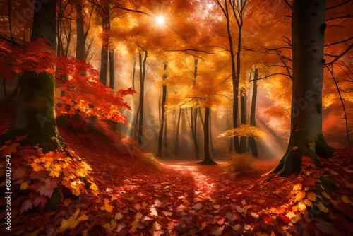 autumn forest in the forest