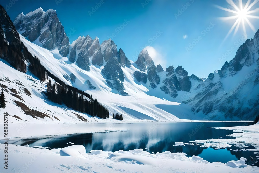 winter mountain landscape