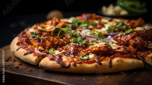 Smoky Chipotle BBQ Chicken Pizza, showcasing the bold flavors of chipotle and barbecue