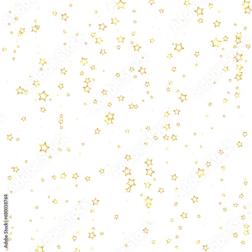 Christmas stars vector overlay. Magic stars luxury sparkling confetti. Christmas spirit. Festive stars vector illustration on white background.