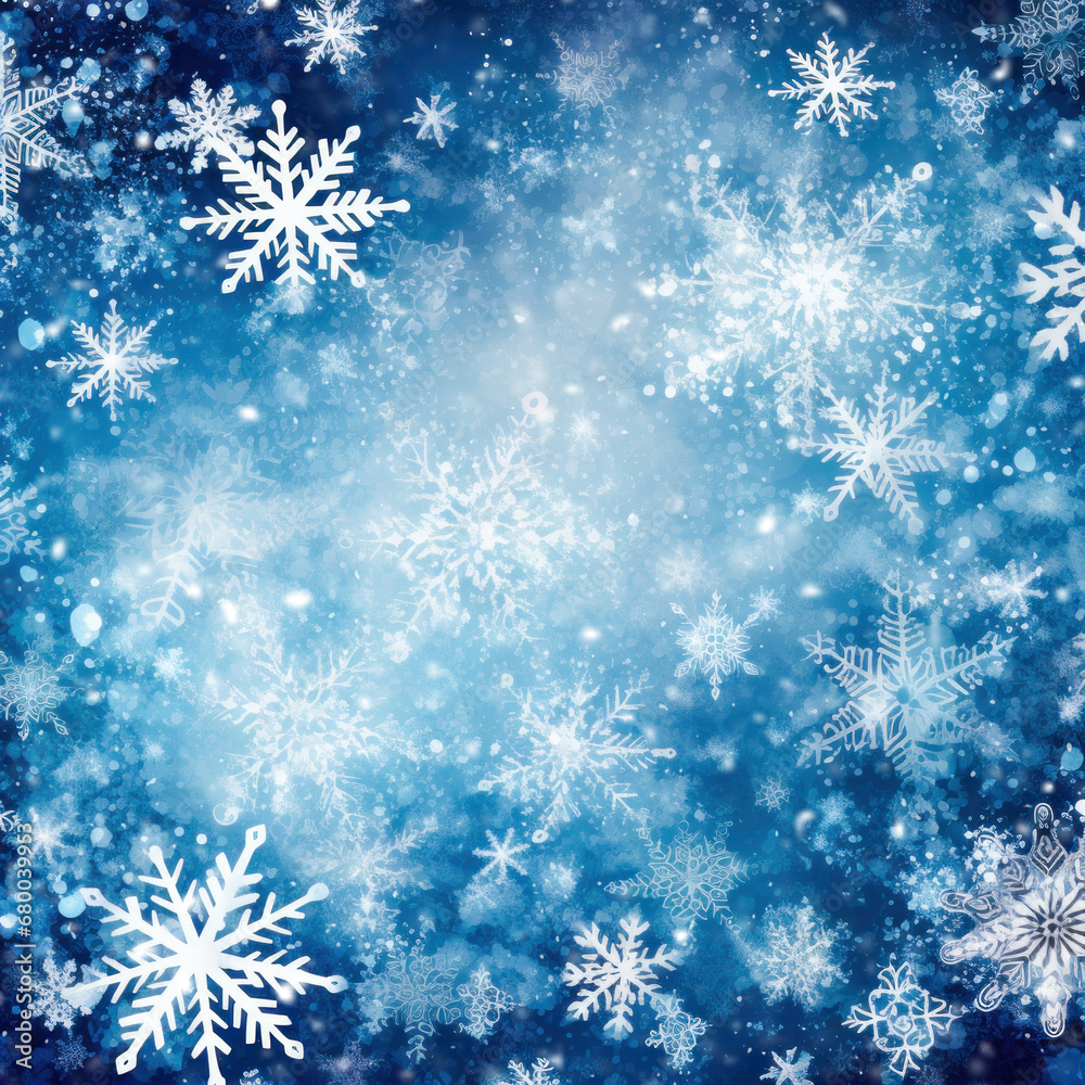 Winter background with snowflakes Winter background with snowflakes