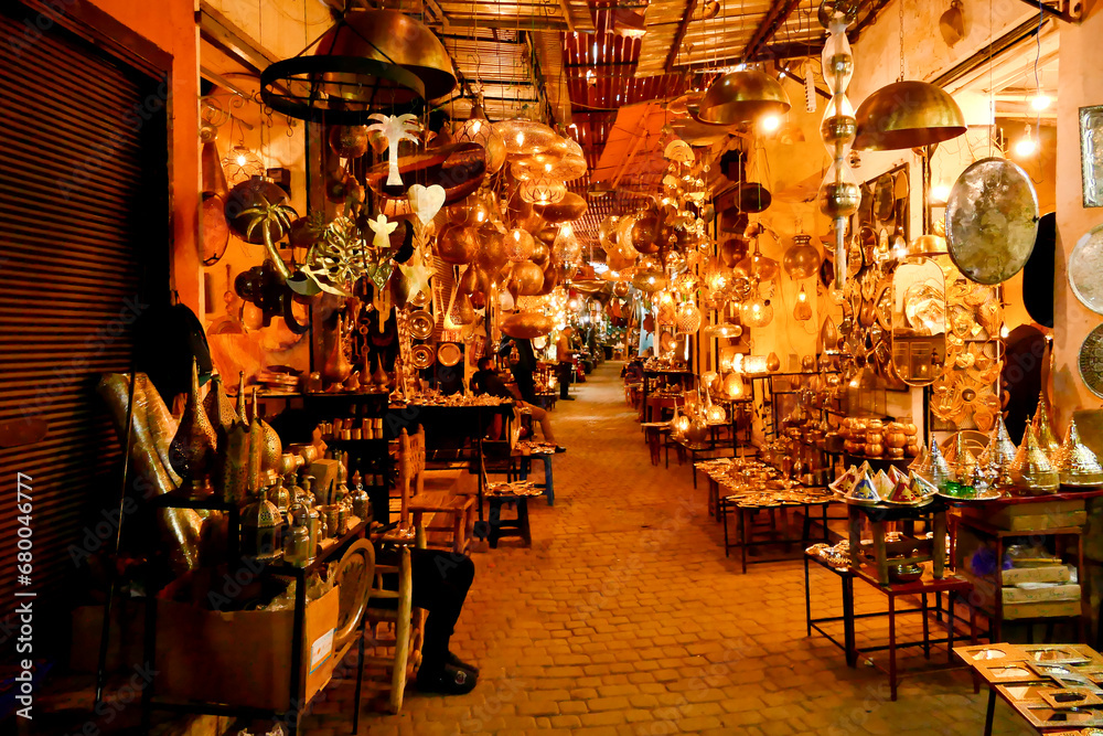 Fototapeta premium Il Souk di Marrakech, Marocco