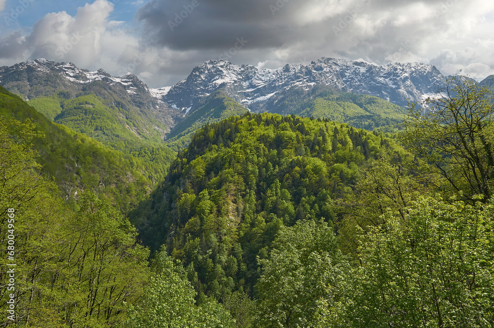 Landscape in Centovalli close to italian Border,Ticino Canton,Switzerland Landscape in Centovalli close to italian Border,Ticino Canton,Switzerland