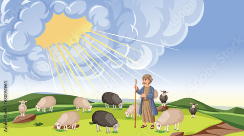 God Sends Message to Noah: A Religious Story