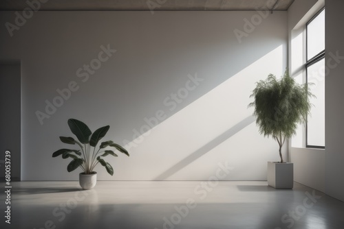  Empty interior with plant © Marko
