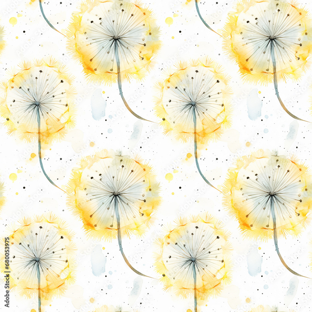 Obraz premium seamless watercolor floral abstract colorful wallpaper