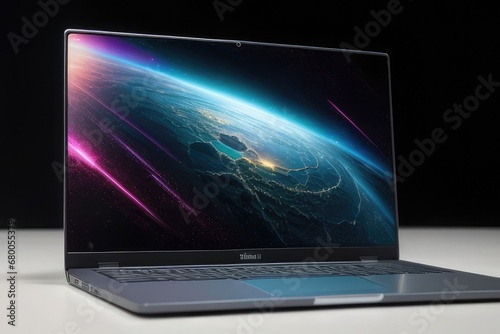 laptop and globe