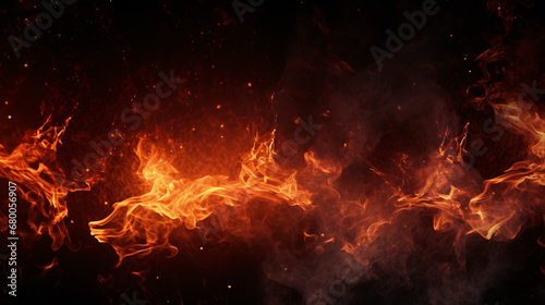 Texture of burn fire