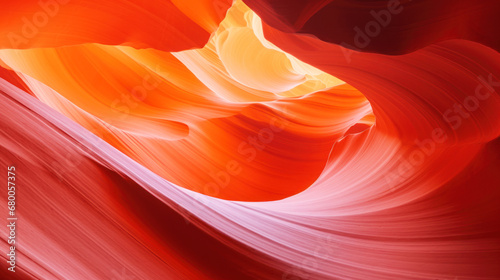 Close-up image of Antelope Canyon in Grand Canyon for background 