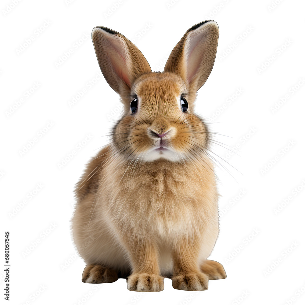 Relaxed Rabbit Isolated on Transparent or White Background, PNG Relaxed Rabbit Isolated on Transparent or White Background, PNG