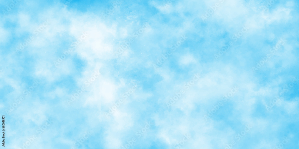 blue watercolor painted blurry and defocused Cloudy Blue Sky Background,Classic hand painted Blue watercolor background for design.Classic hand painted Blue watercolor background for design.
