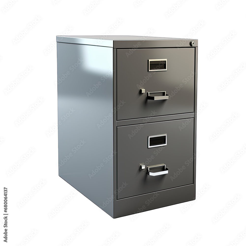 Gray Filing Cabinet Isolated on Transparent or White Background, PNG Gray Filing Cabinet Isolated on Transparent or White Background, PNG