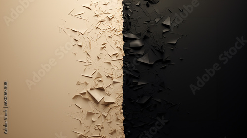 Blanco y Negro, pintura resquebrajada fondo con textura photo