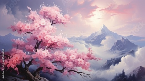 A Painting Portraying A Serene Landscape , Background For Banner, HD