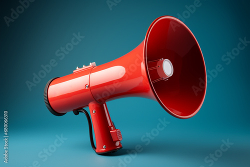 Powerful megaphone with a secure grip amplifying your voice with authority photo