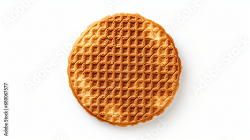 Top view of French Dutch Stroopwafel