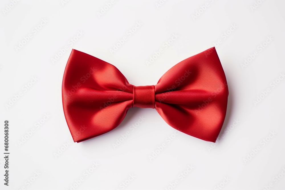 a red bow tie on a white background a red bow tie on a white background